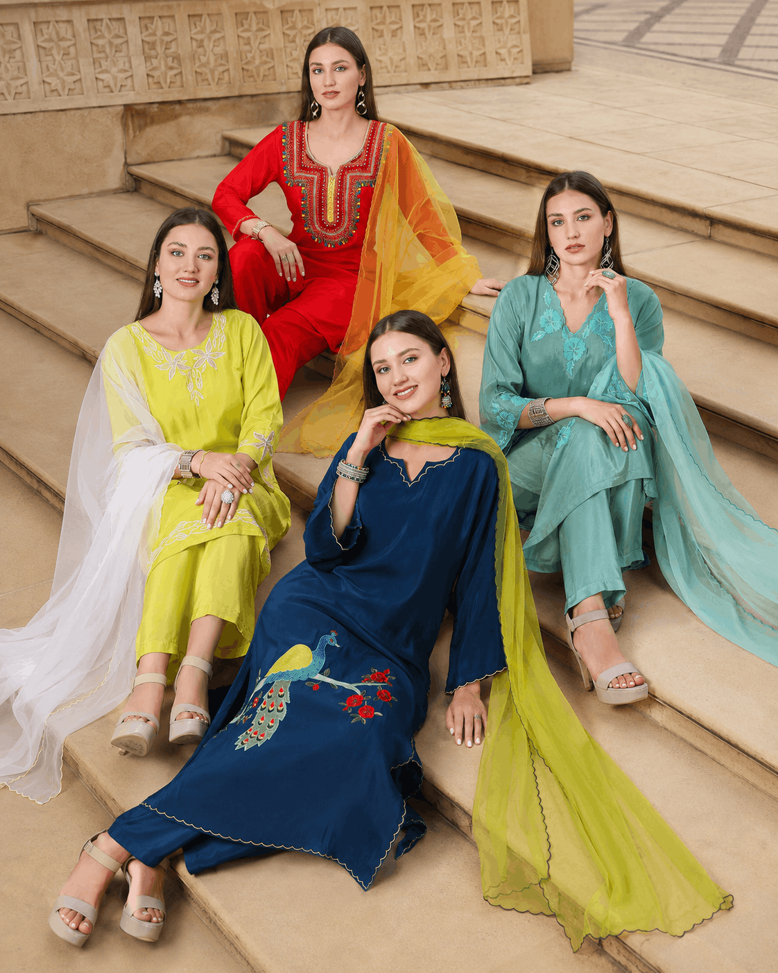 Gold embellishments and embroidery work